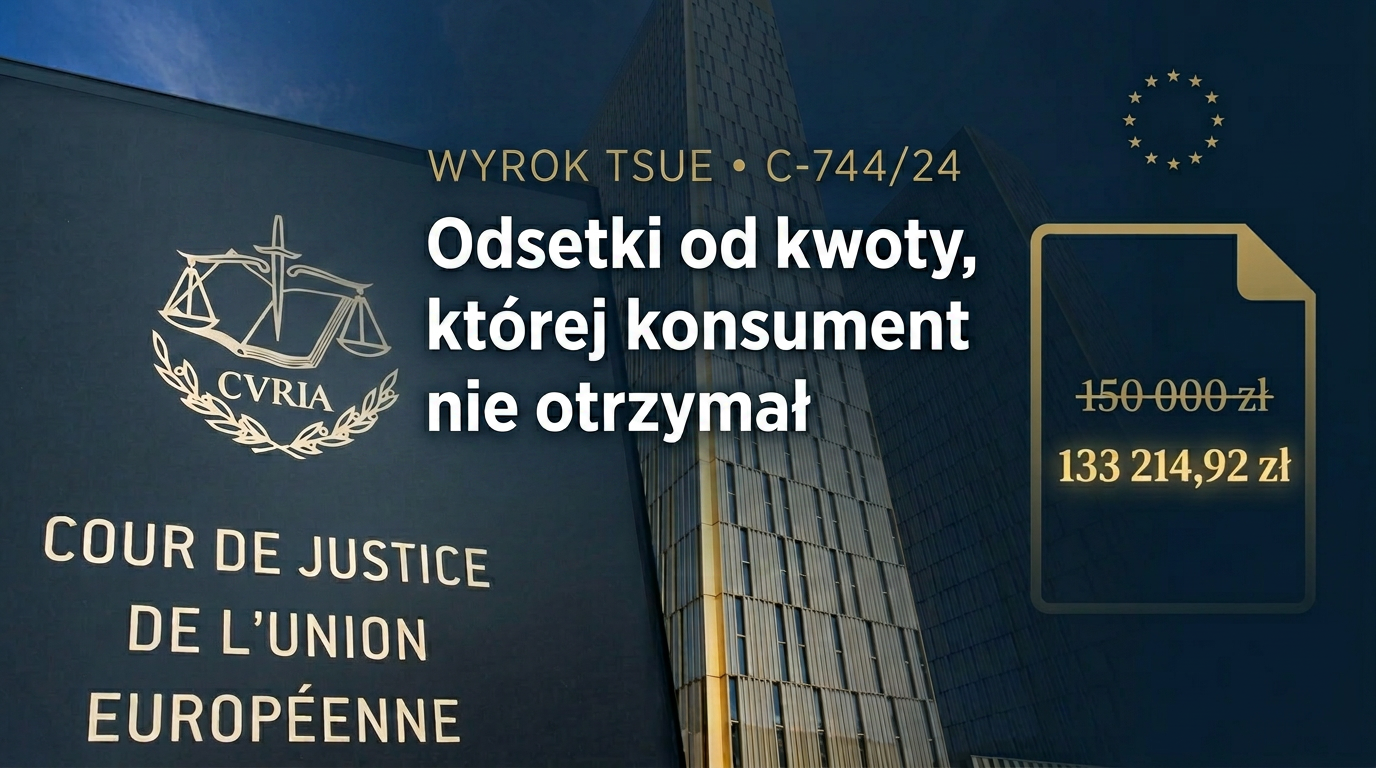 TSUE C-744/24: czy bank może naliczać odsetki od kwoty, której konsument nie otrzymał? Analiza sprawy przed ogłoszeniem wyroku (23 kwietnia 2026 r.)